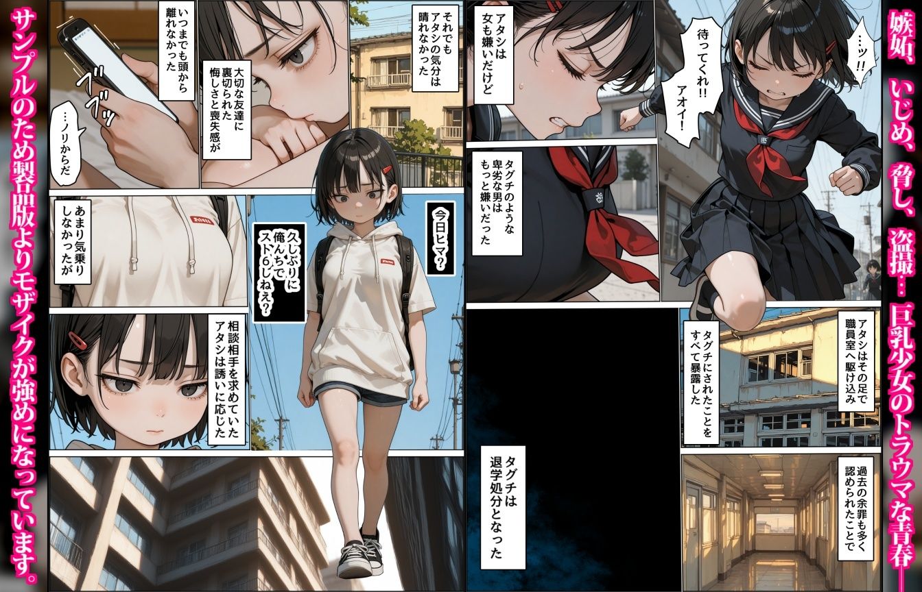 女嫌いのアオイちゃん〜男友達の裏切りで恐い人たちに輪される巨乳少女〜 サンプル6