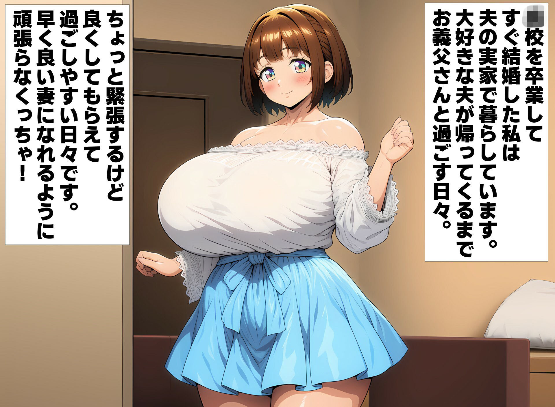 爆乳新妻あやか 夫がいない昼下がりは性豪の男たちに輪●されています_0