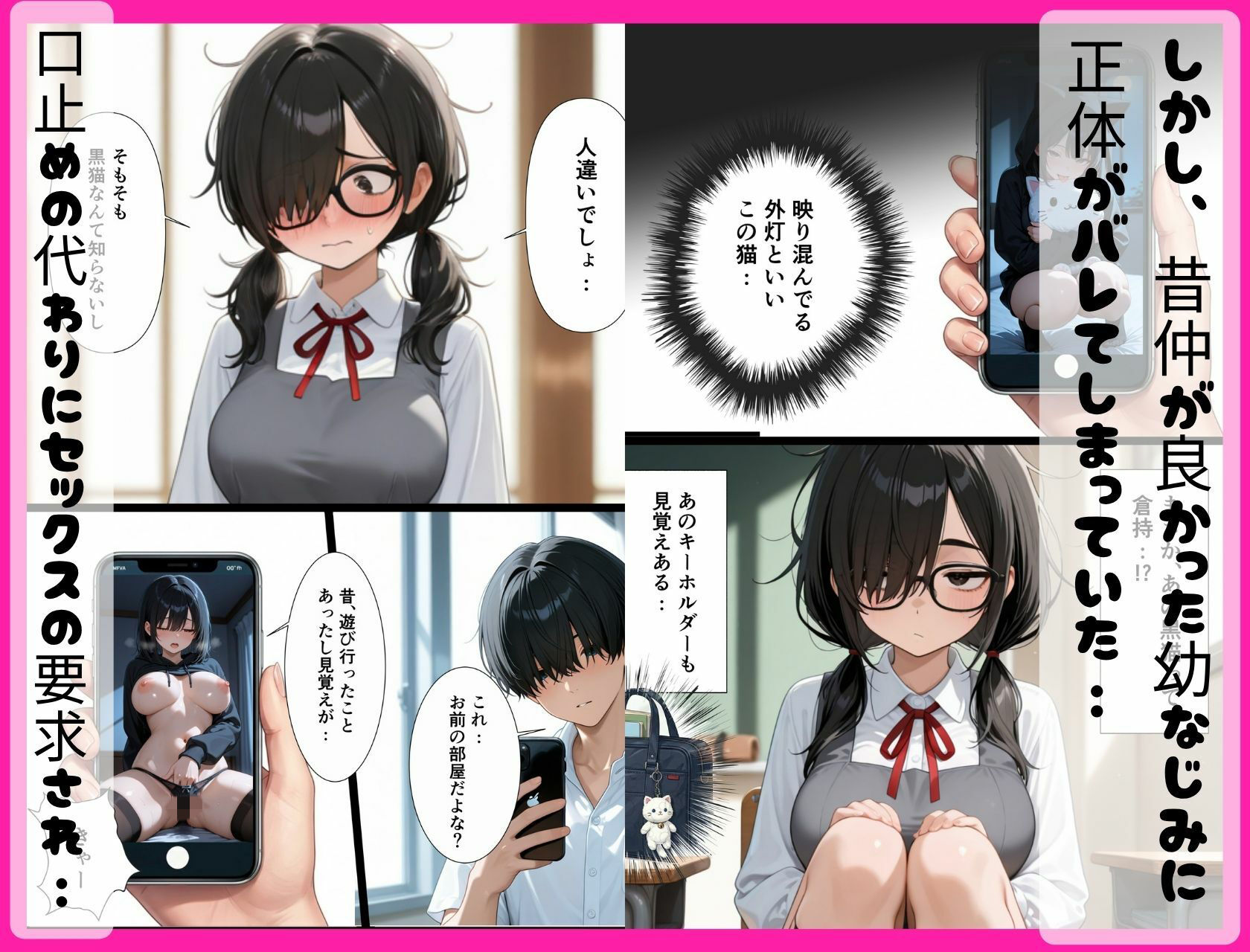 裏垢女子の正体は…幼なじみの陰キャ女子。身バレしてセックスを強要され、初めてのセックスが、オナニー超えて気持ちよすぎた話。 画像3