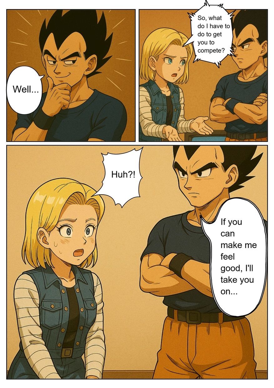 ［English］Android 18 is seduced by a Saiyan during a brief time alone with him while drinking. While Krillin is asleep， she continues to have sex with the Saiyan until morning... 画像6