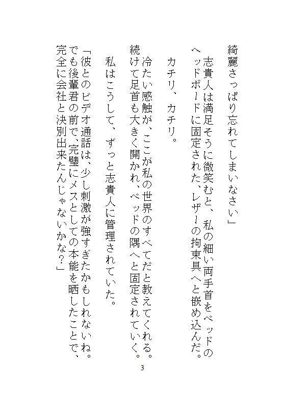 ハイスペ義兄の密室絶頂管理。クリトリス玩具を挿し込まれたままの私は、自宅突撃してきた後輩君とドア一枚隔てて声を殺してイかされる。 サンプル8