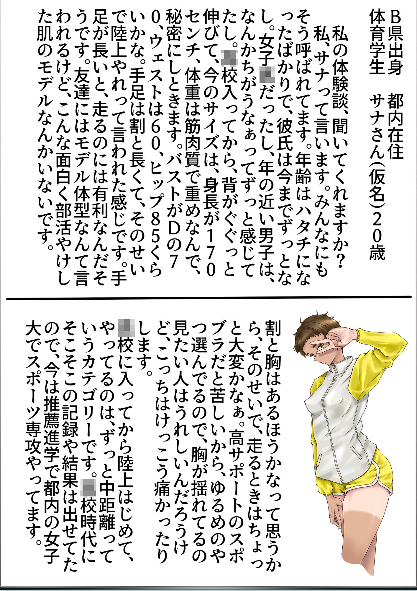私の体験談聞いてくれますか？  女子学生サナさん 画像1