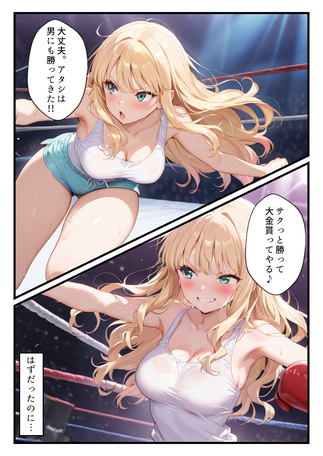 地下ミックスファイト～女チャンプ・リカ、リング上で惨めイキ堕ち～2