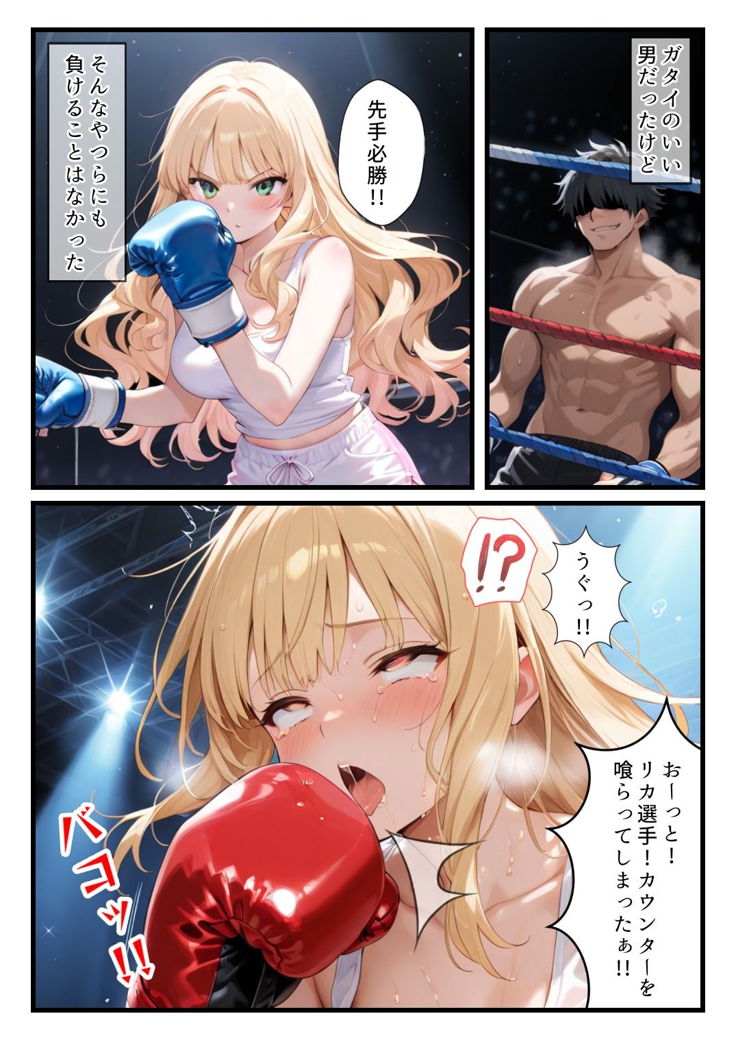 地下ミックスファイト～女チャンプ・リカ、リング上で惨めイキ堕ち～4