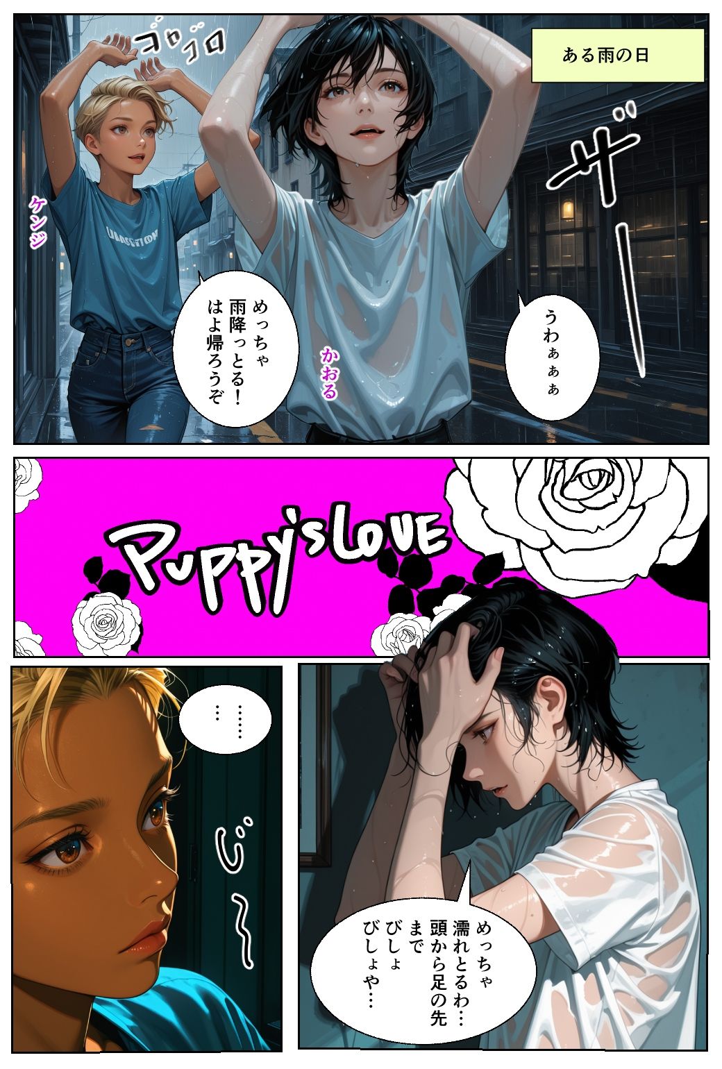 男の娘かおるのけんじと初あなるの巻 画像1
