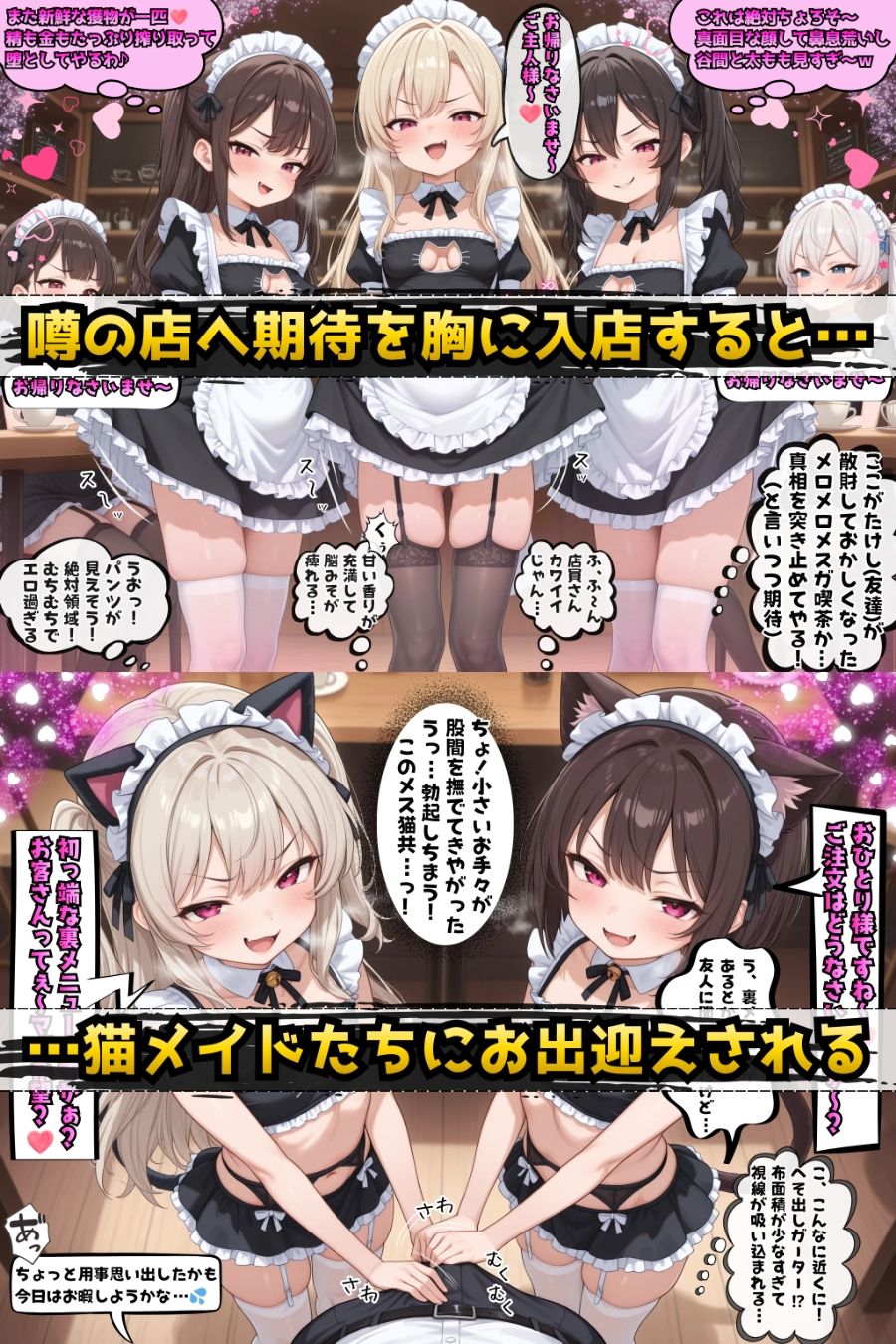 甘堕ちメスガ喫茶へようこそ！〜気づいた頃にはマゾ堕ちしてました〜 画像1