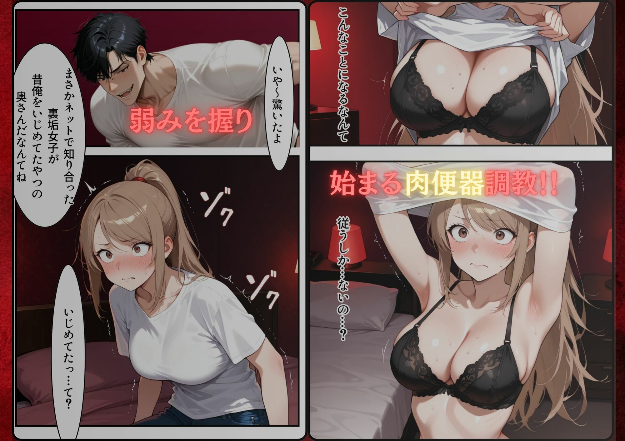 復讐NTR陥没乳首若妻肉便器化 画像4