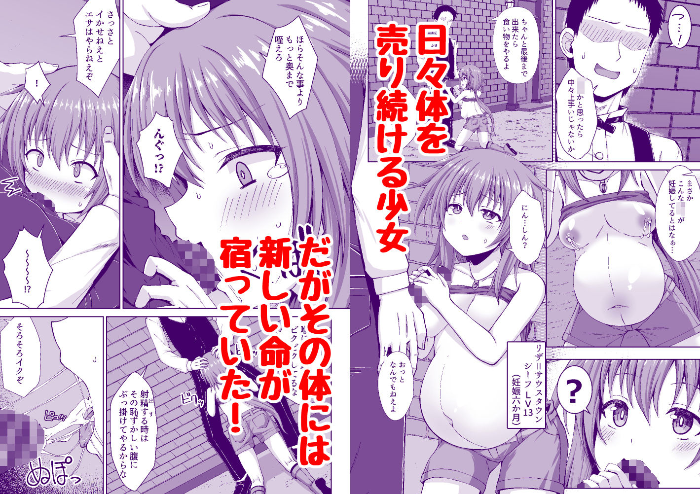 シーフ娘が妊娠中もいっぱいエッチして望まぬ形でママになっちゃう本 画像1