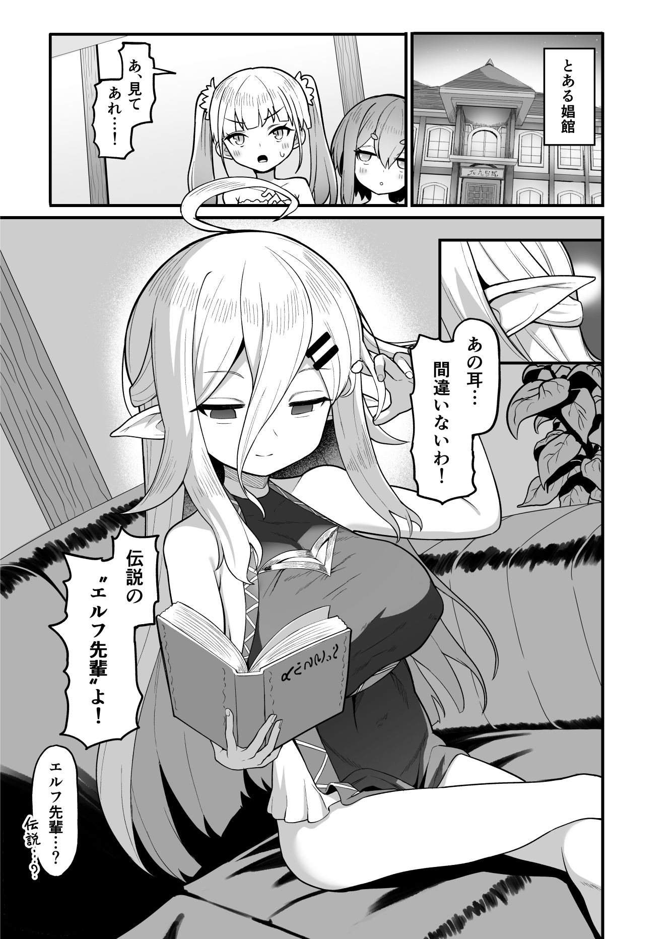 娼館勤務のエルフ先輩1