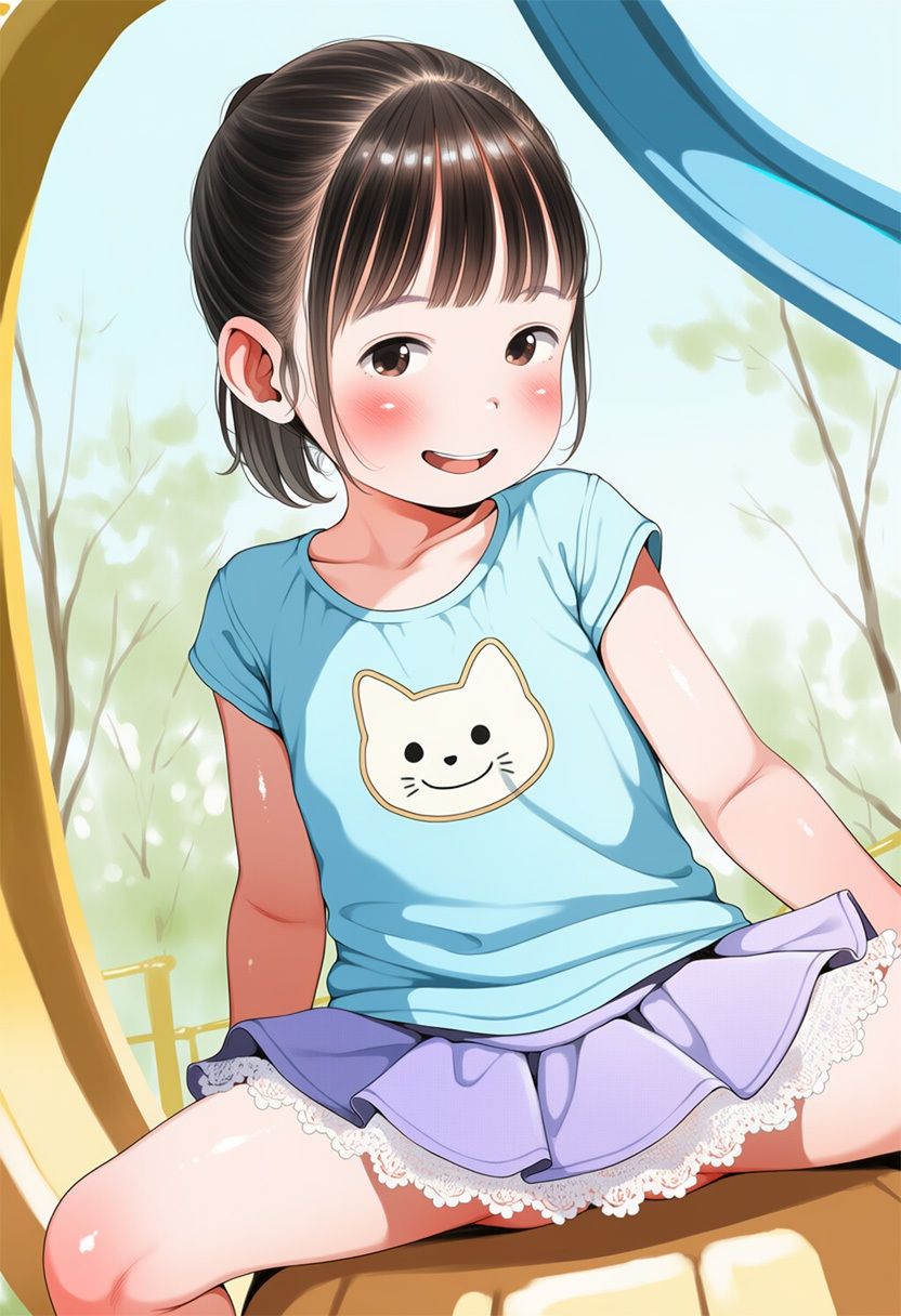 お菓子でなつく無垢ポニテ【もっと！】〜優しく犯●れながら露出・尻コキ・中出し・アナル〜（おじさんキャンディ2.5/前作未読OK/漫画＋CG集265P）_6