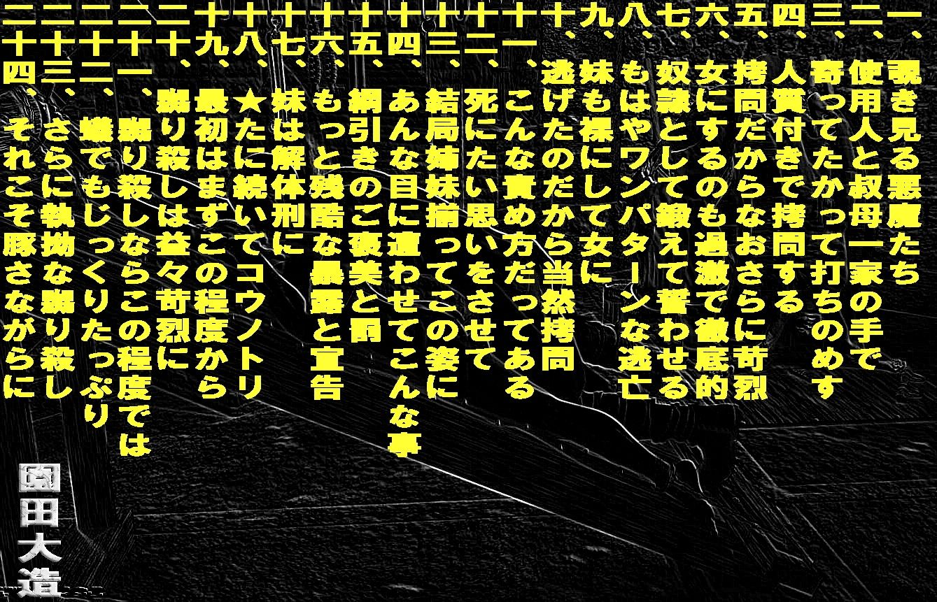 美令嬢姉妹、煉獄に堕つ1