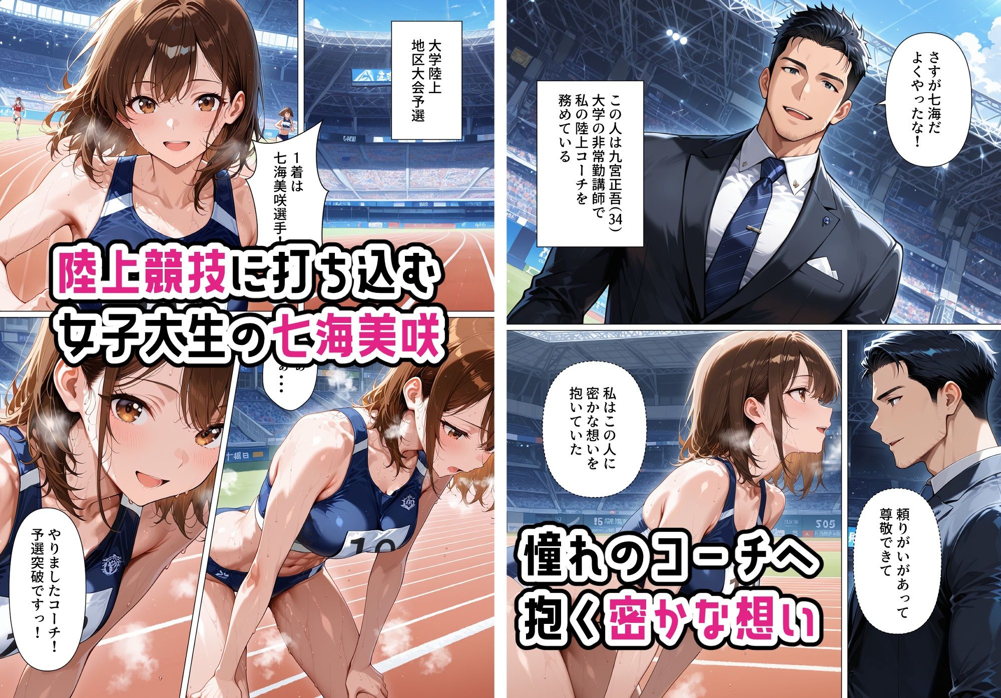 陸上女子・七海美咲のハードなトレーニング 画像1