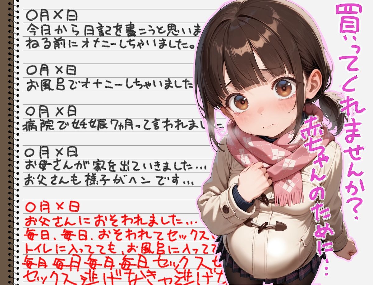 続、新1年生〜ホームレスに孕まされたママ1年生の〇〇〇が実の父親にも犯●れる話〜_8