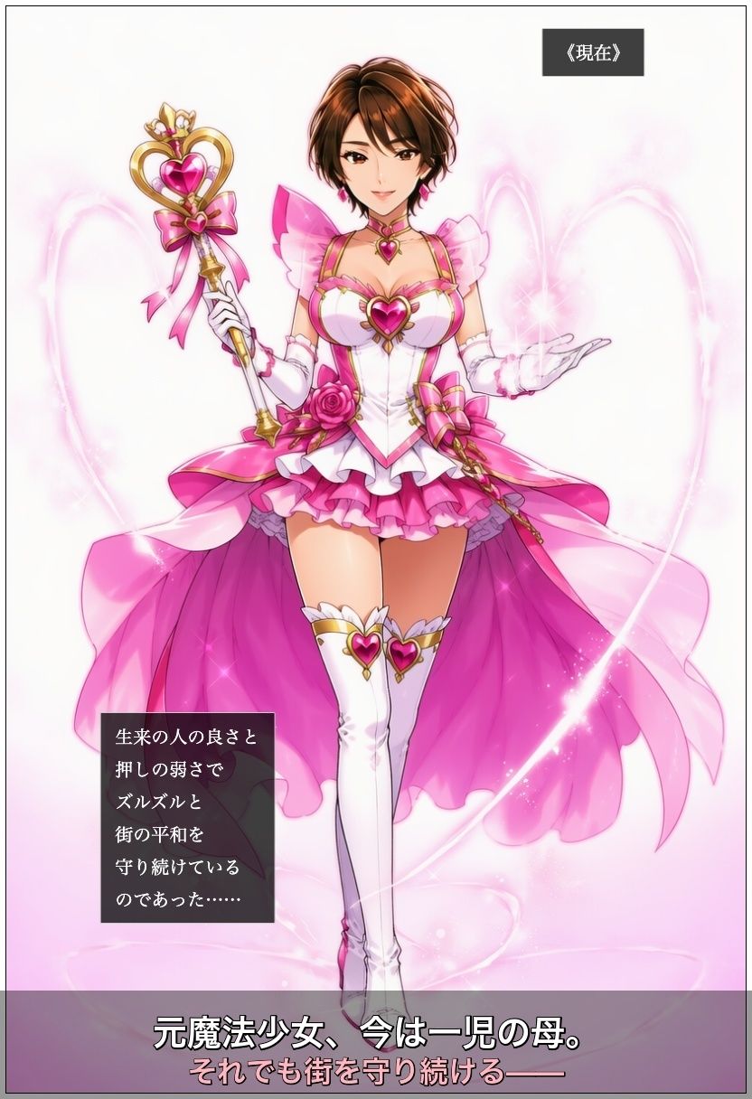 魔法人妻ミラクルカレン 〜後任が見つからないので人妻になっても魔法少女続けてます〜 画像1