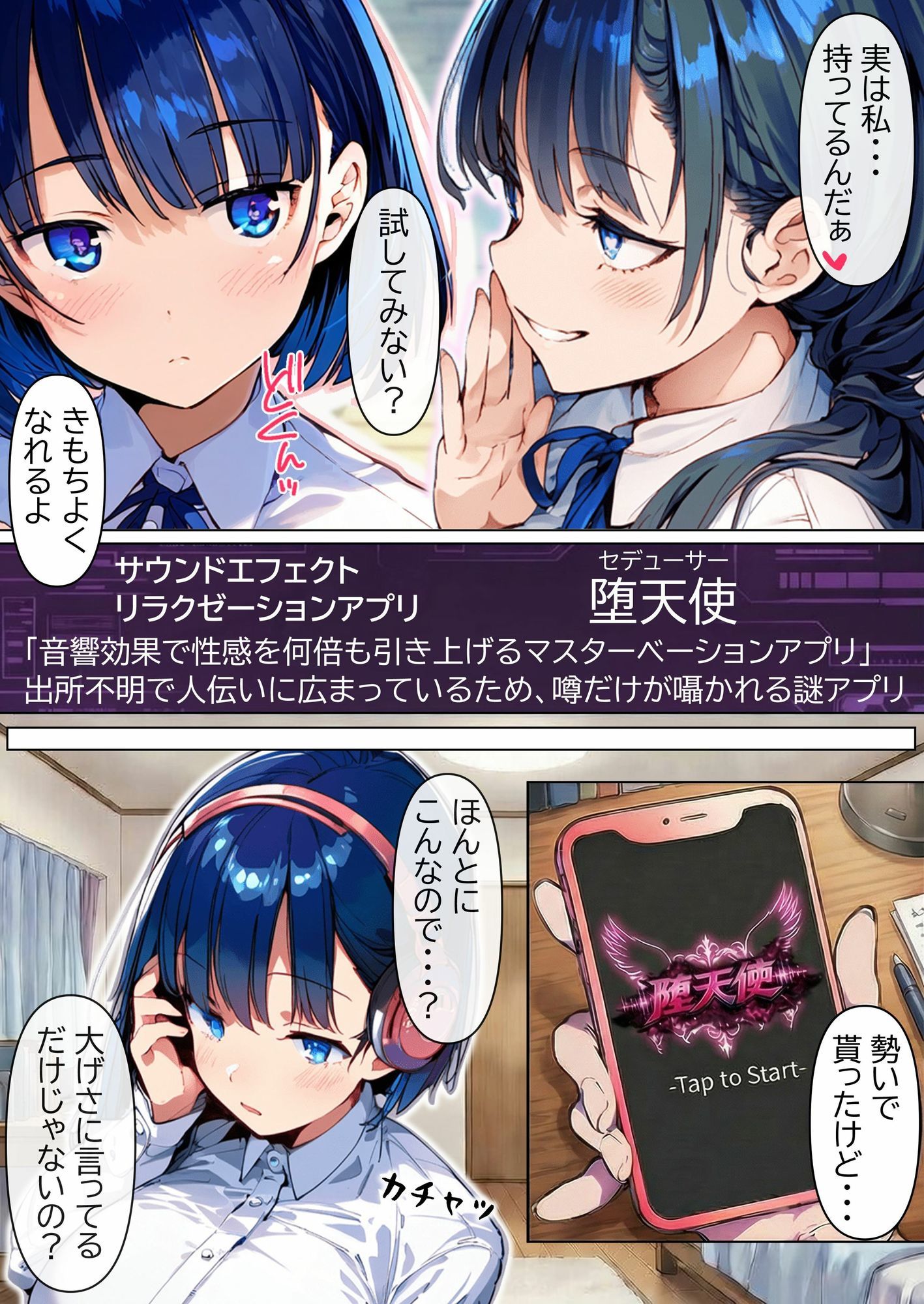 私は性感倍増アプリなんて信じないのに…一瞬でイキ狂うアヘ顔メス 画像2