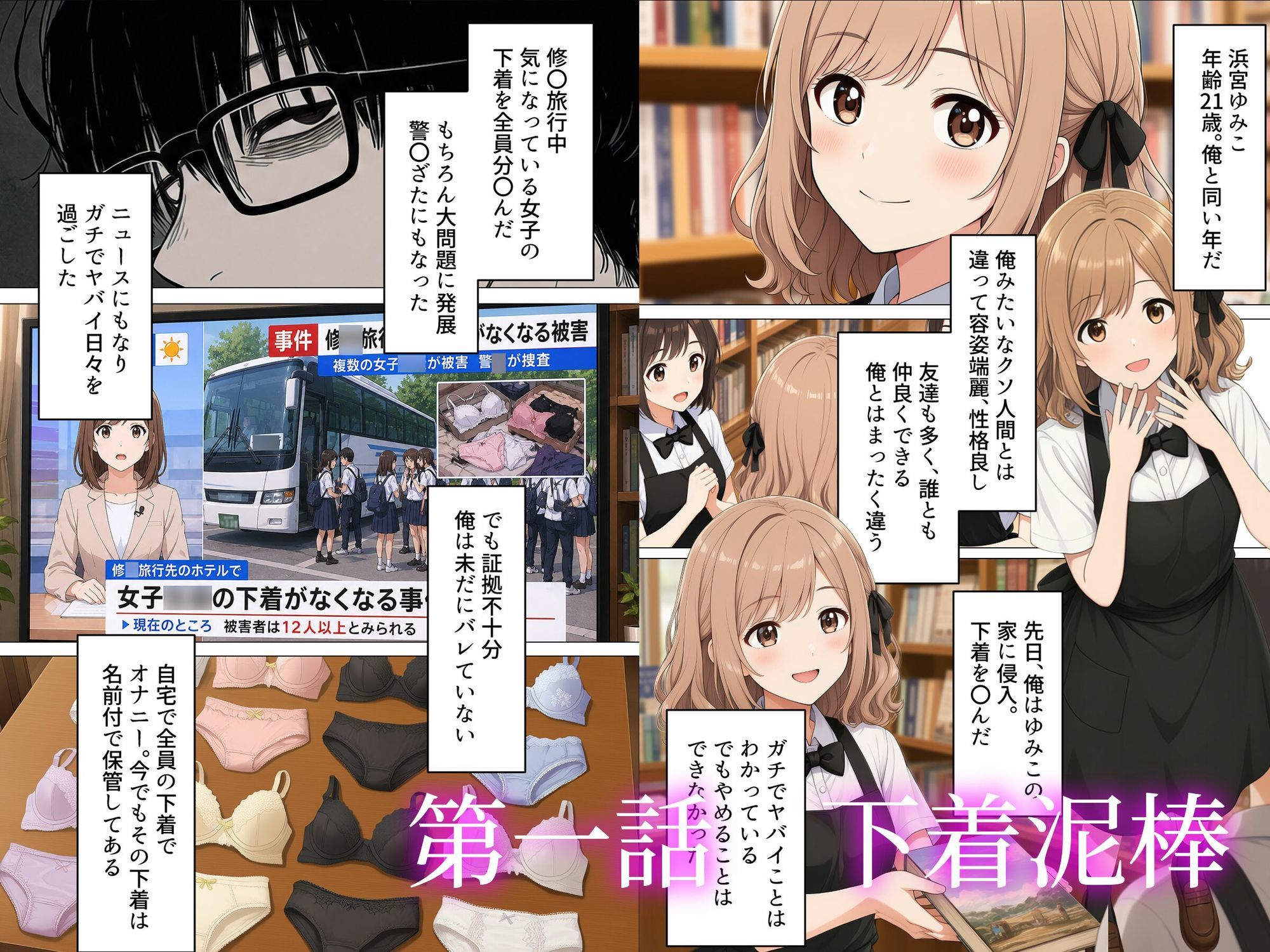 サンプル-【漫画】下着泥棒の末路 - サンプル画像