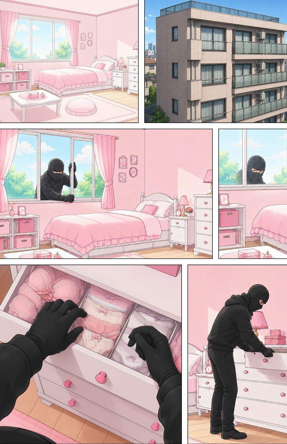 サンプル-【漫画】下着泥棒の末路 - サンプル画像