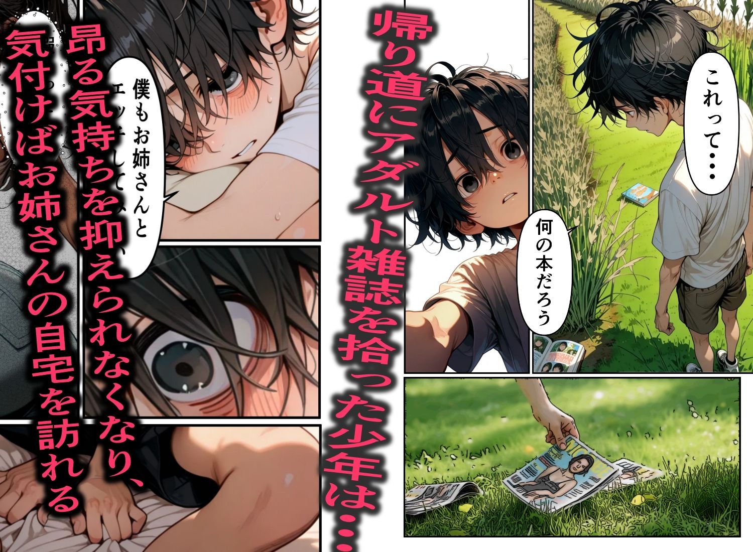内気な少年を異常なオスへと変貌させた近所のお姉さんとのひと夏の思い出_5