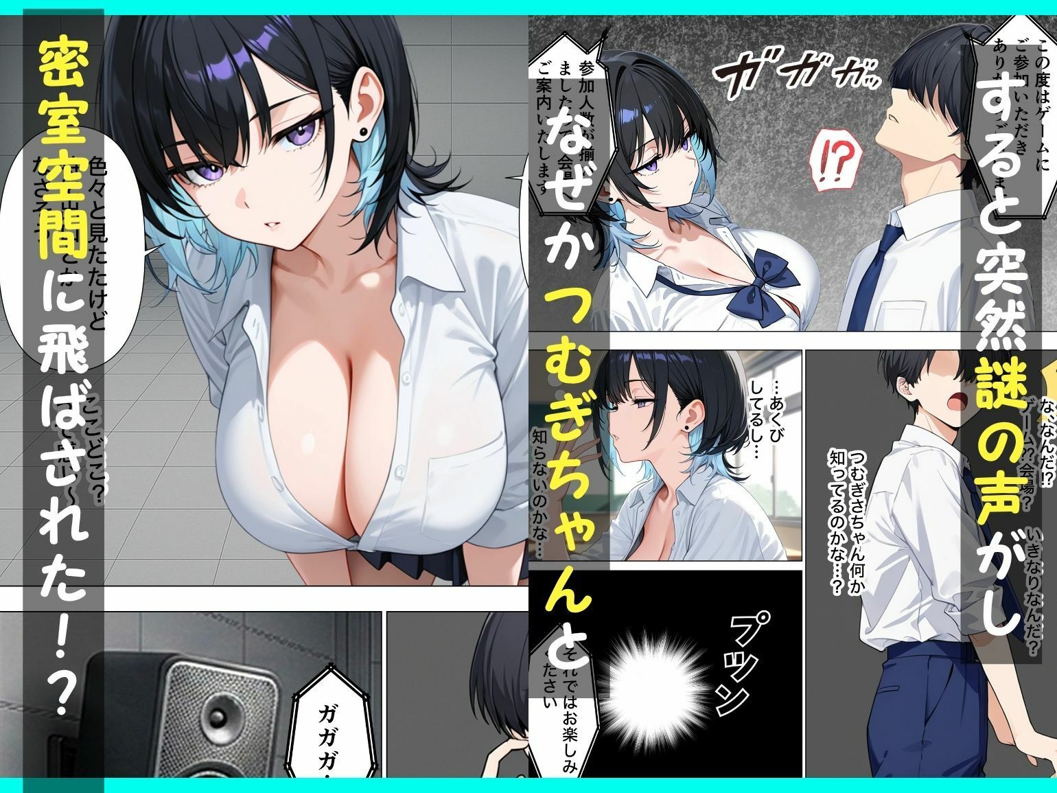 童貞陰キャの僕がジト目クールギャルと絶頂しないと出られない部屋で生ハメセックスしまくる話 画像3