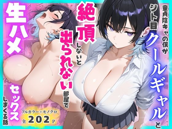 【童貞陰キャの僕がジト目クールギャルと絶頂しないと出られない部屋で生ハメセックスしまくる話】　by　餅餅きなこ