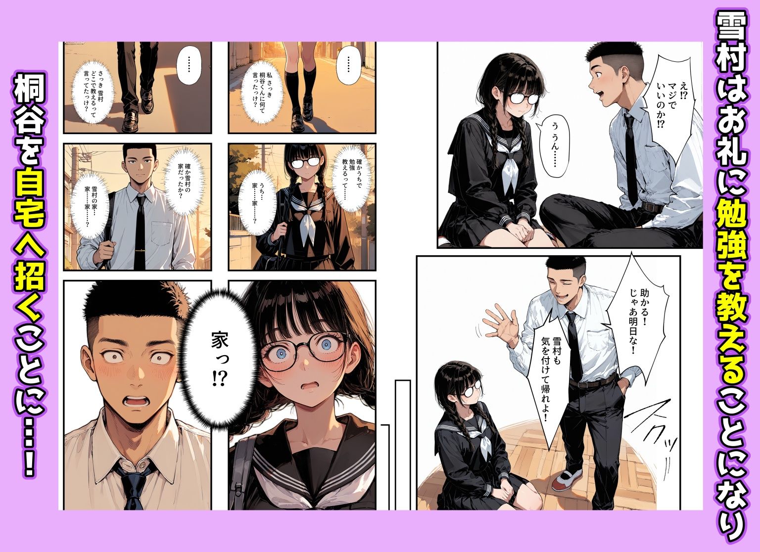 【エロ漫画】地味子の正体は、俺が推してる女優だった。家に呼ばれ中出しセックスすることに!?7