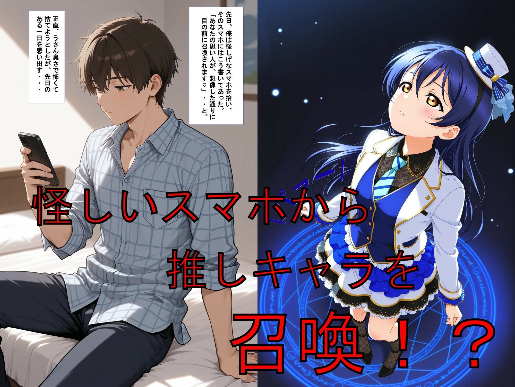 推しキャラ召喚した俺！  トップアイドル美少女を犯しつくす！  〜園〇  海未〜ver 画像1