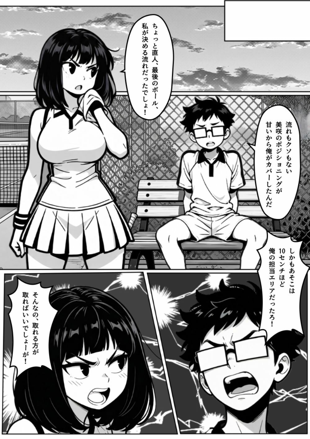 サンプル-本能に狂わされるわからせ特訓:最悪の相性だった僕たちが、夜のラリーで無敵のペアになるまで - サンプル画像
