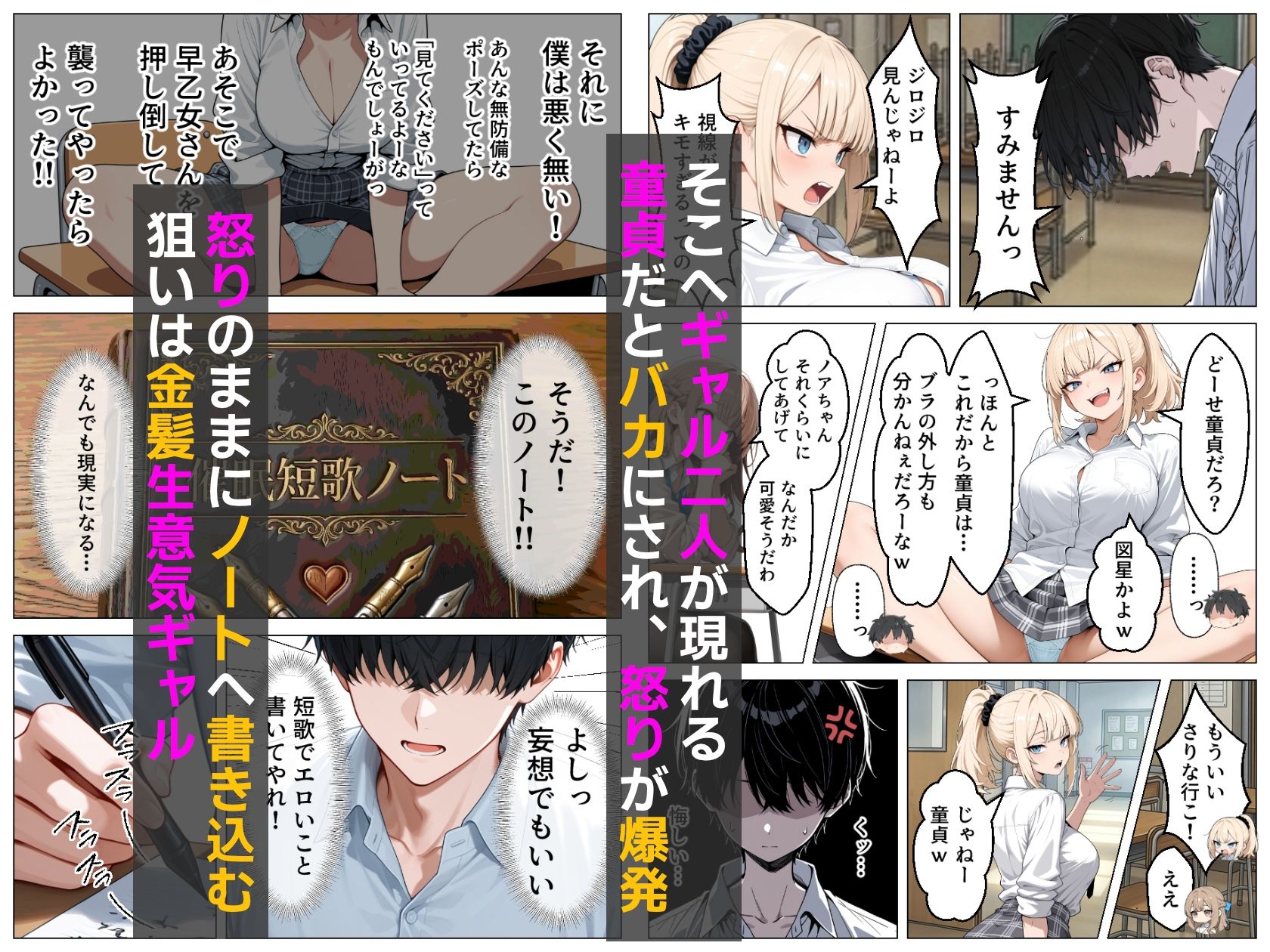 童貞の僕が催●ノートで一軍ギャルと3P？？絶頂生ハメSEXした話 画像2