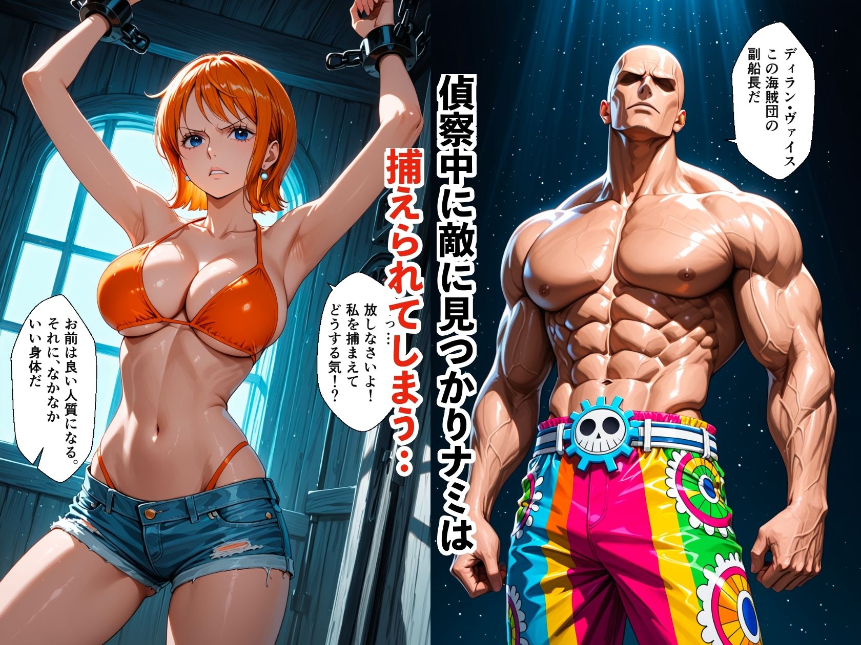 航海士ナミ  メス堕ち  大海賊に肉便器化された中出し調教 サンプル2