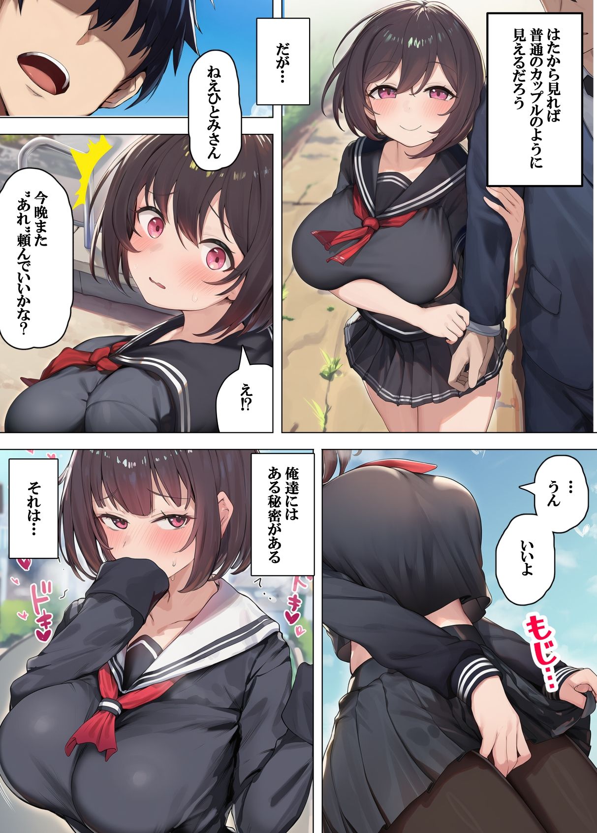 彼氏のために露出してたら同級生に撮影された話(漫画版) 画像7