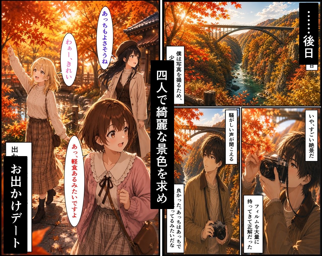 サンプル-無防備すぎる同級生に、理性が追いつかなかった話 第13話「温泉旅行の始まり」 - サンプル画像
