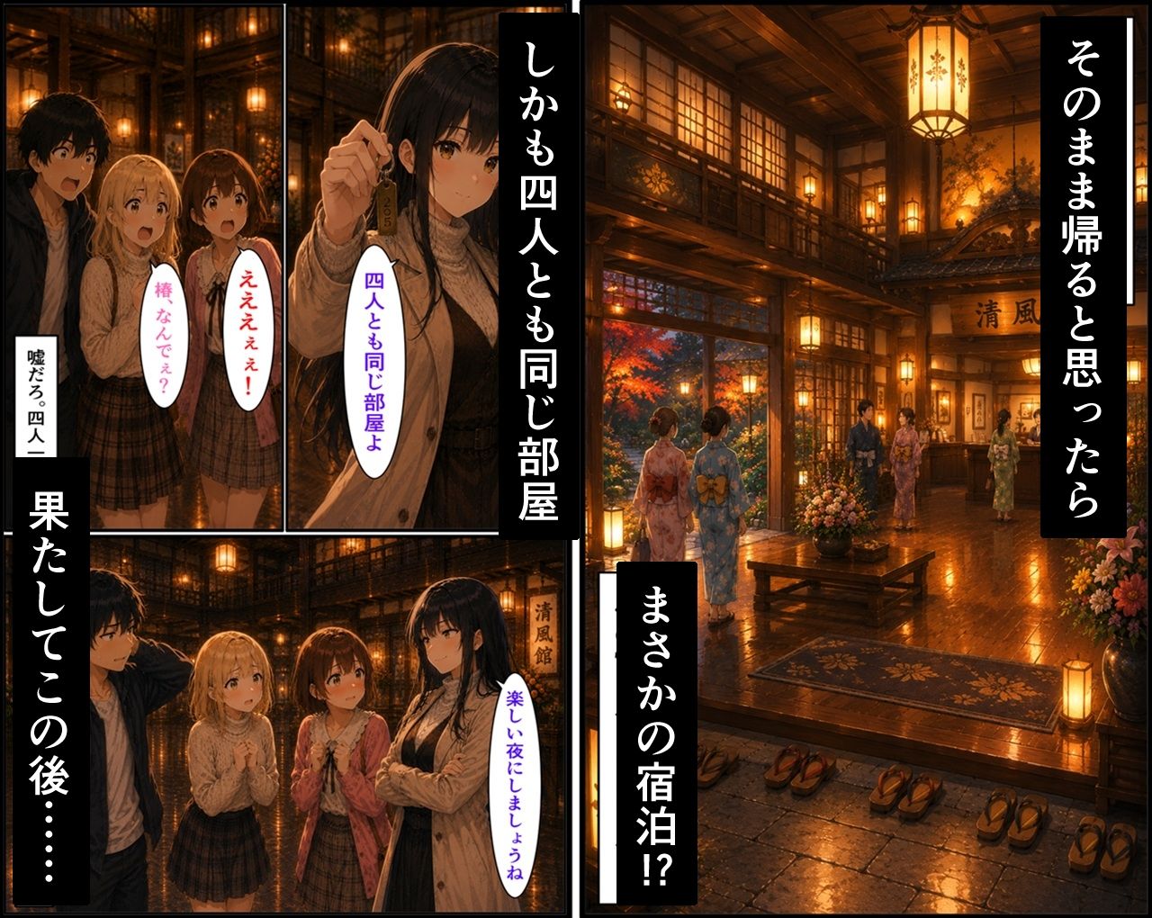サンプル-無防備すぎる同級生に、理性が追いつかなかった話 第13話「温泉旅行の始まり」 - サンプル画像