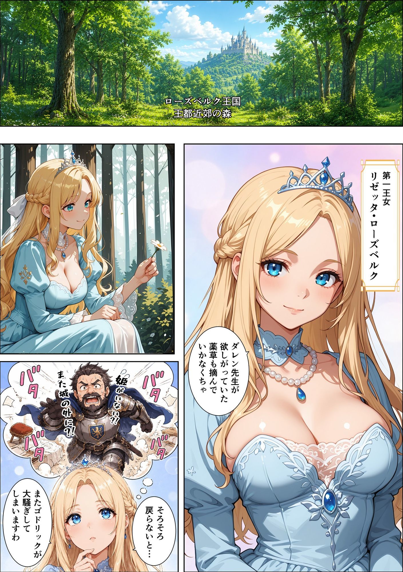 魔女の呪いで眠ってしまったお姫さまにハゲデブおじさんが種付け中出し！ サンプル2
