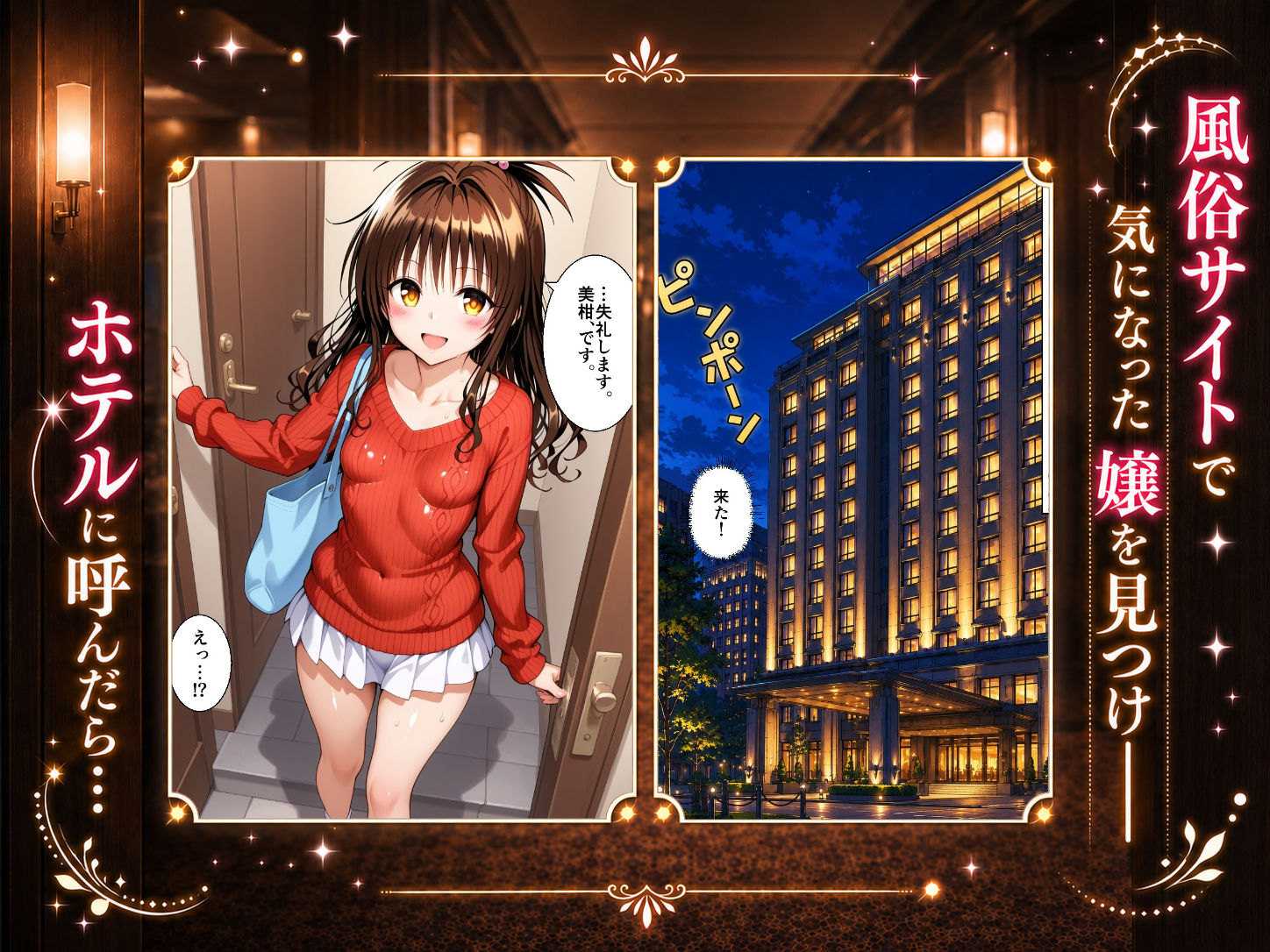 扉を開けたら美〇が立っていた サンプル1