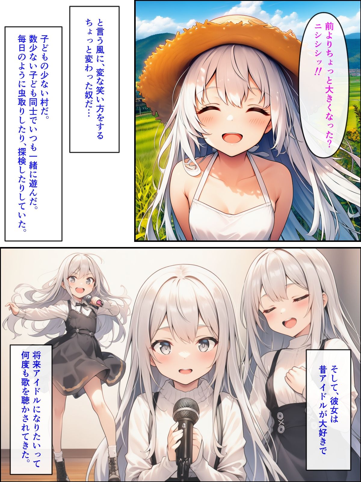 【ぬぽぬぽらぼ】同人マンガ・AI『久しぶりに帰った田舎で、幼なじみと思い出巡りする話』6