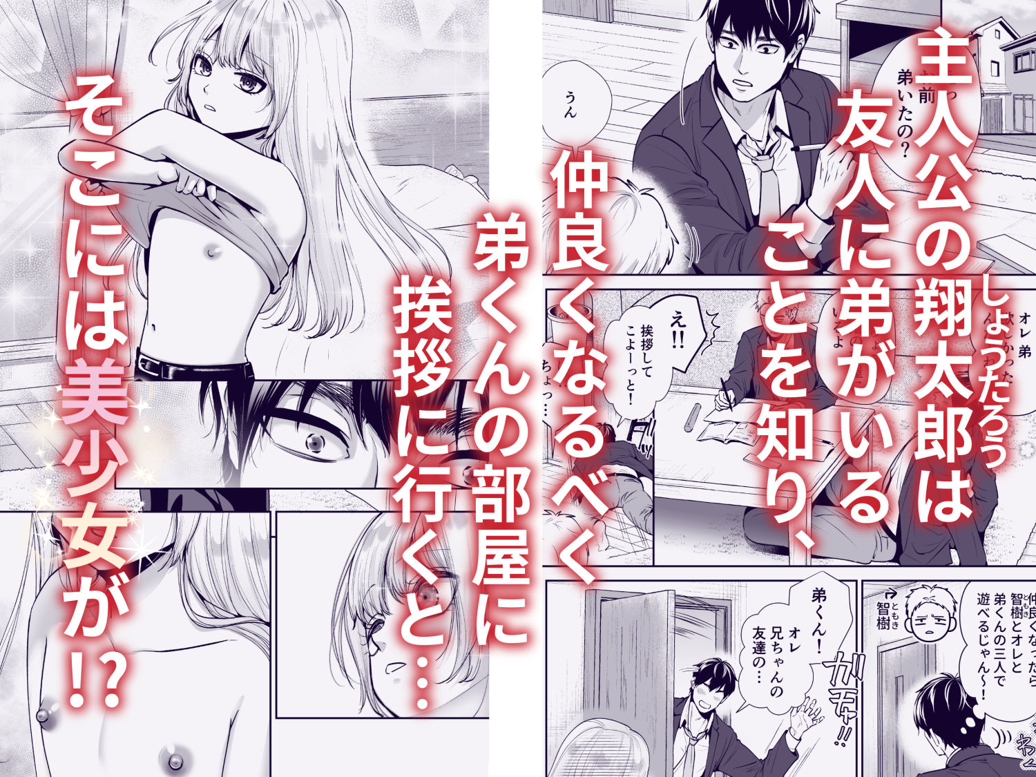 もらった弟くんは雑魚乳首の男の娘でした 画像1