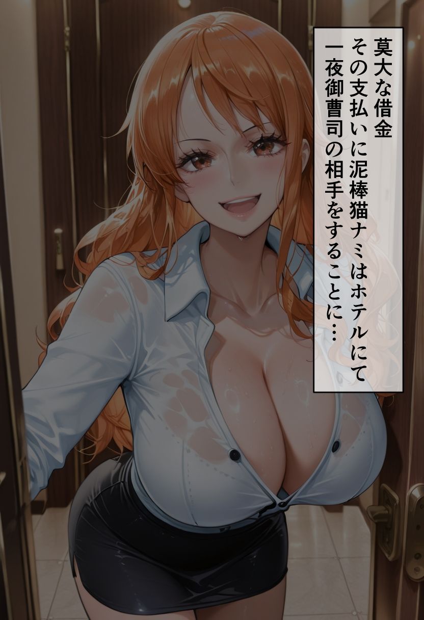 ワ◯ピース 女航海士 ナ◯がホテルで金持ち客に完全堕ち〜巨乳と尻で搾り取る一夜〜 画像2