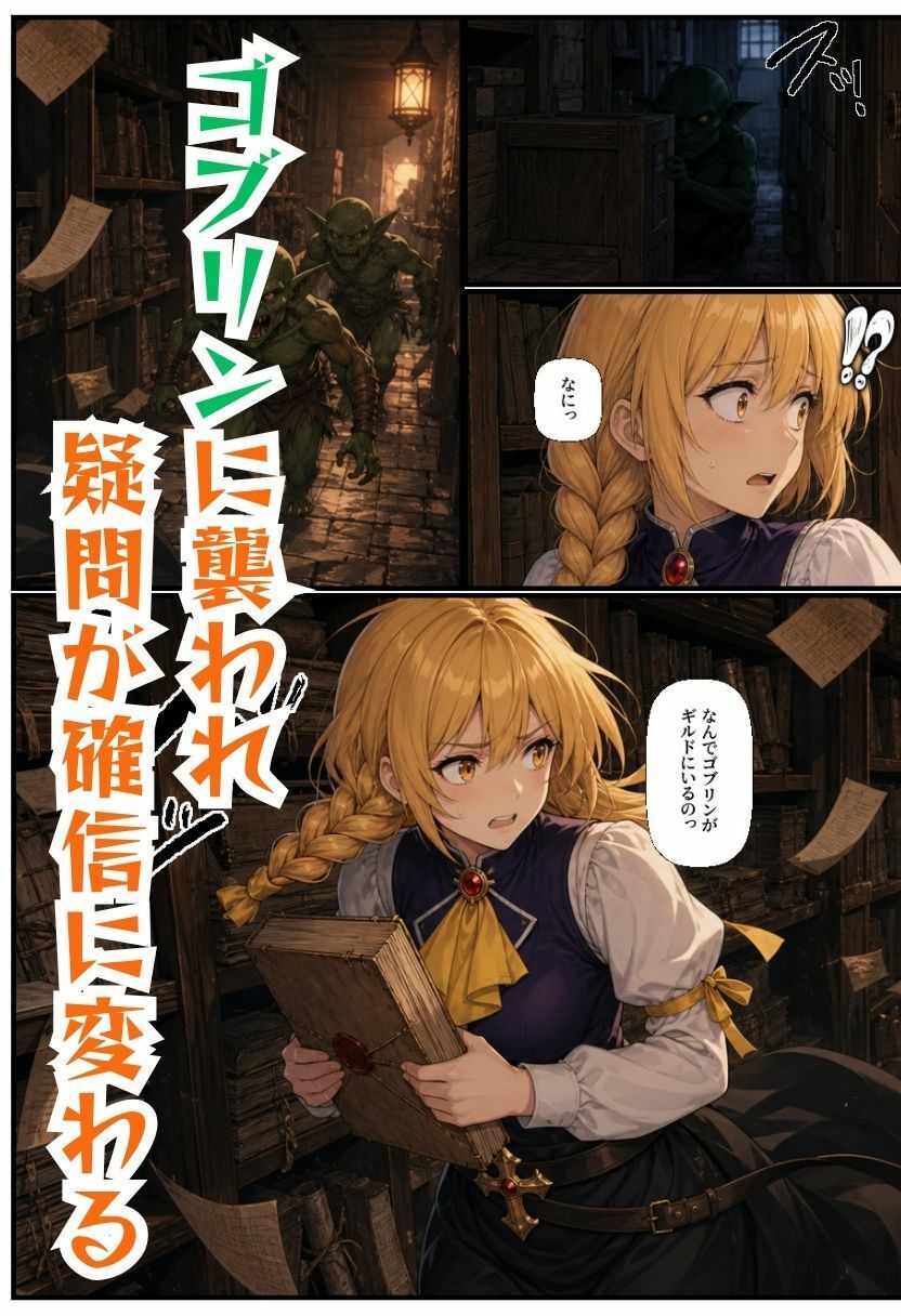 【ゴブリン姦】ゴブスレ異世界ヒロインが首絞め拘束調教されメス堕ち〜剣の乙女・受付嬢・エルフ妖精弓手・女神官・牛飼娘〜 サンプル2