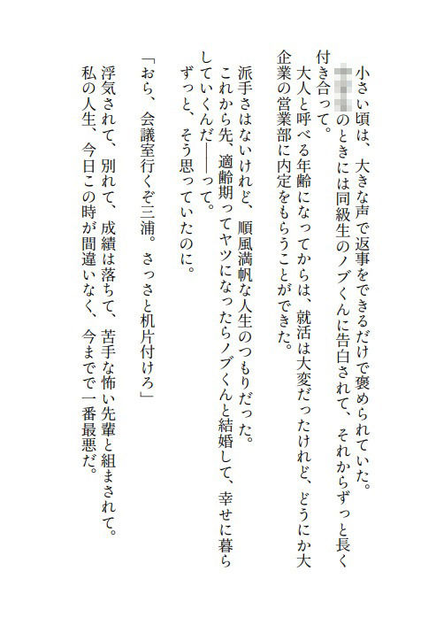 彼氏に二股された限界OLですが苦手な傲慢ドカメロしごでき先輩と組まされた上「お前と二人だとイライラする」となぜかキレられド甘い溺愛えっちされちゃってます 画像2
