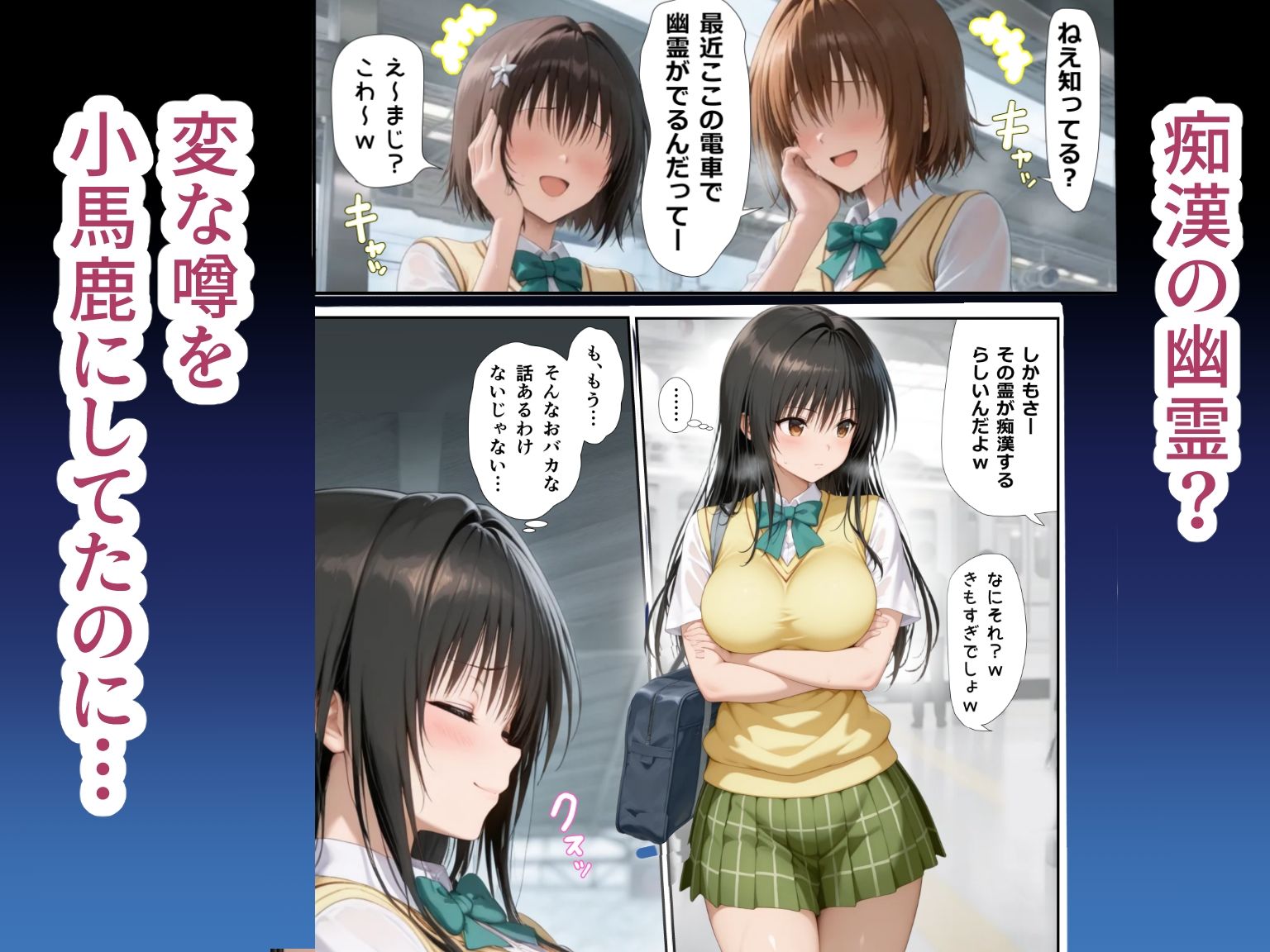 幽霊電車で目を付けられて無理やり痴◯霊プ 画像1