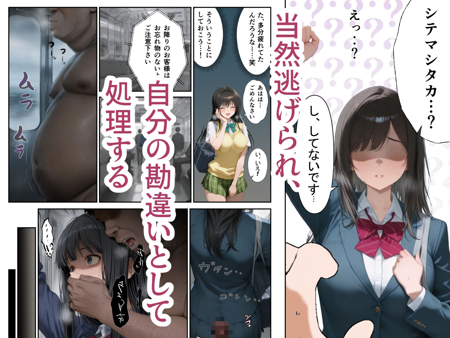 幽霊電車で目を付けられて無理やり痴◯霊プ 画像5