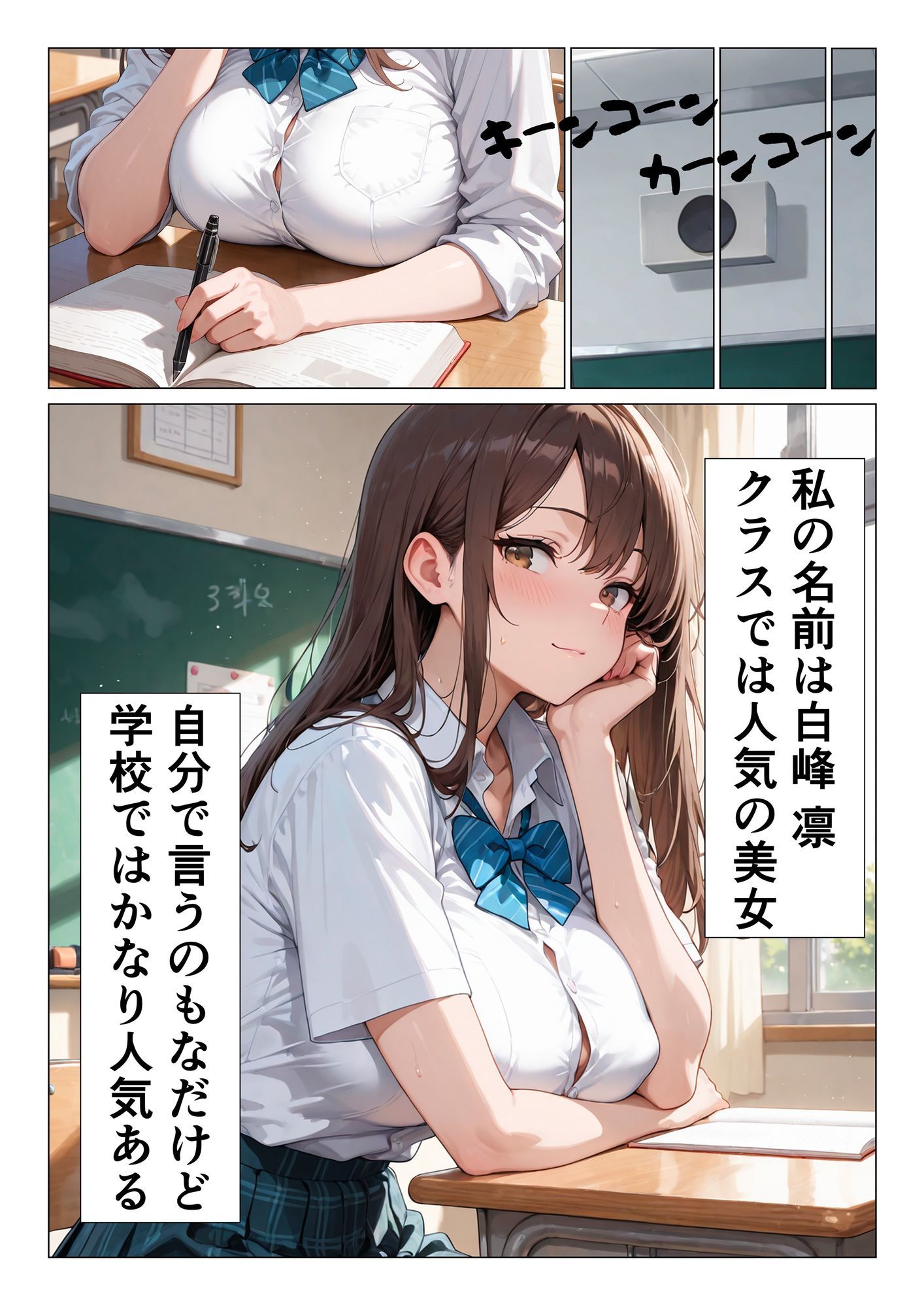 同級生彼女に中出し女子校生濃厚種付け 画像1