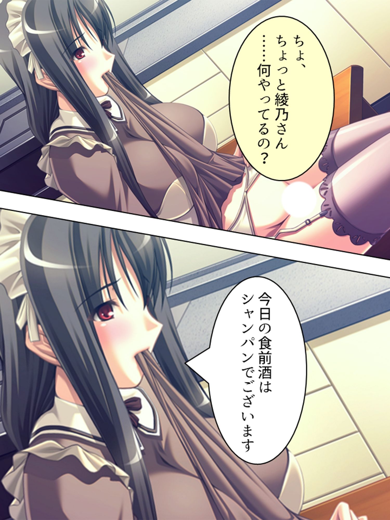 黒髪お姉さんメイドの桃色いちゃらぶご奉仕生活＜総集編＞_4