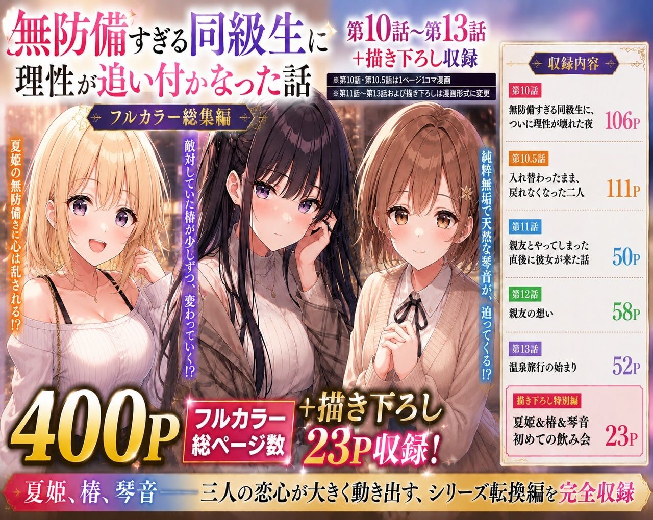 無防備すぎる同級生に、理性が追いつかなかった話【第10〜13話 総集編】 サンプル1