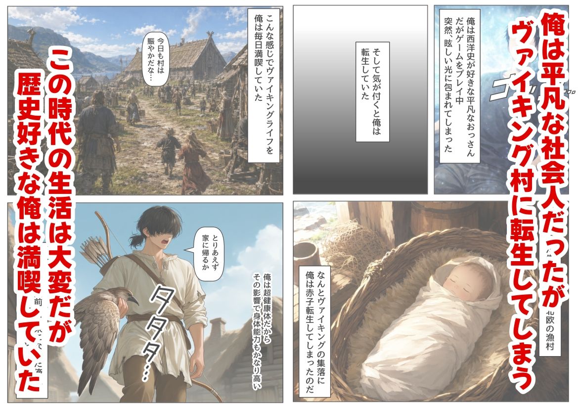 【エロ漫画】ヴァイキングに転生したら、エロすぎた話1