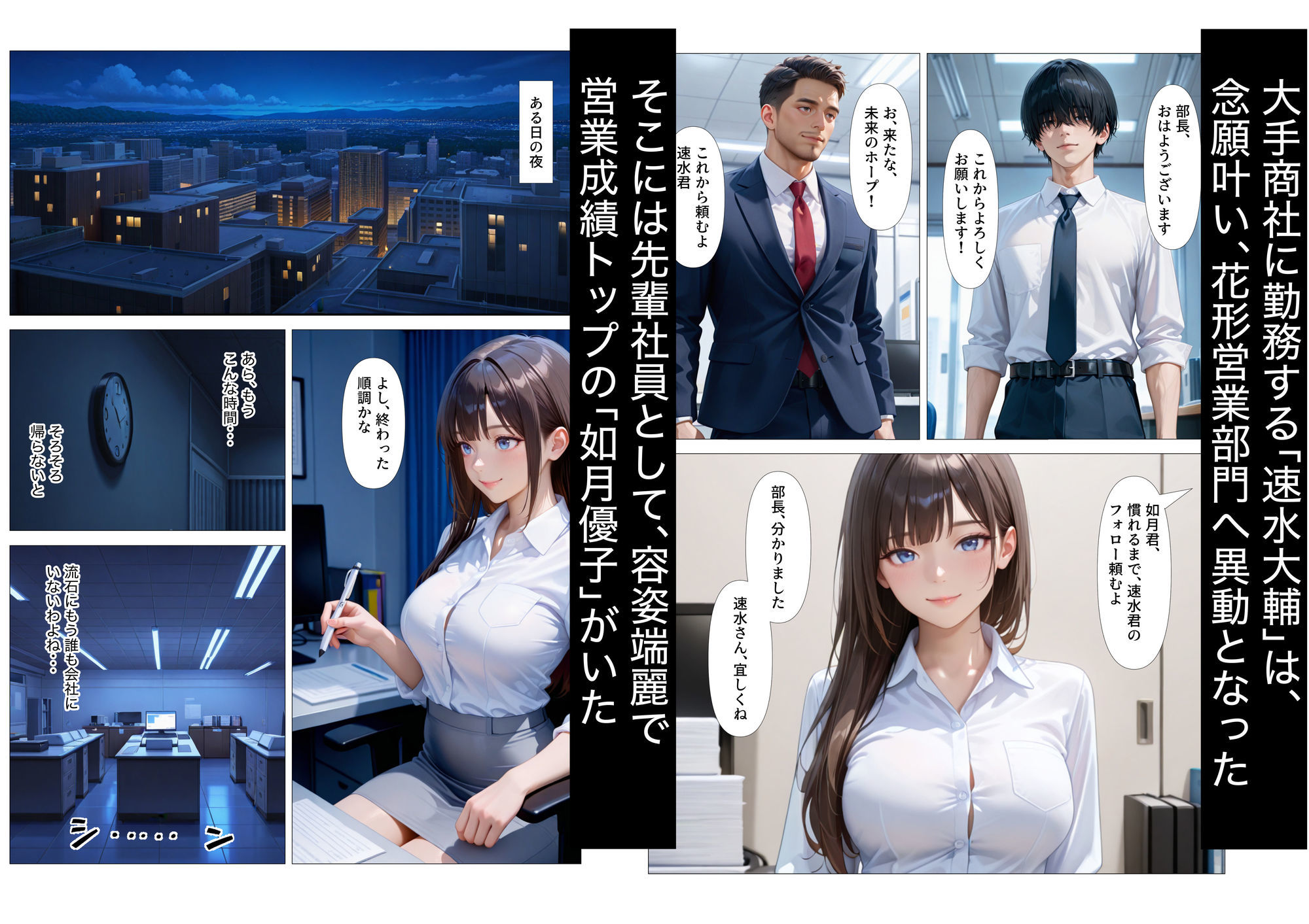 職場の巨乳先輩OLに沼る 画像1