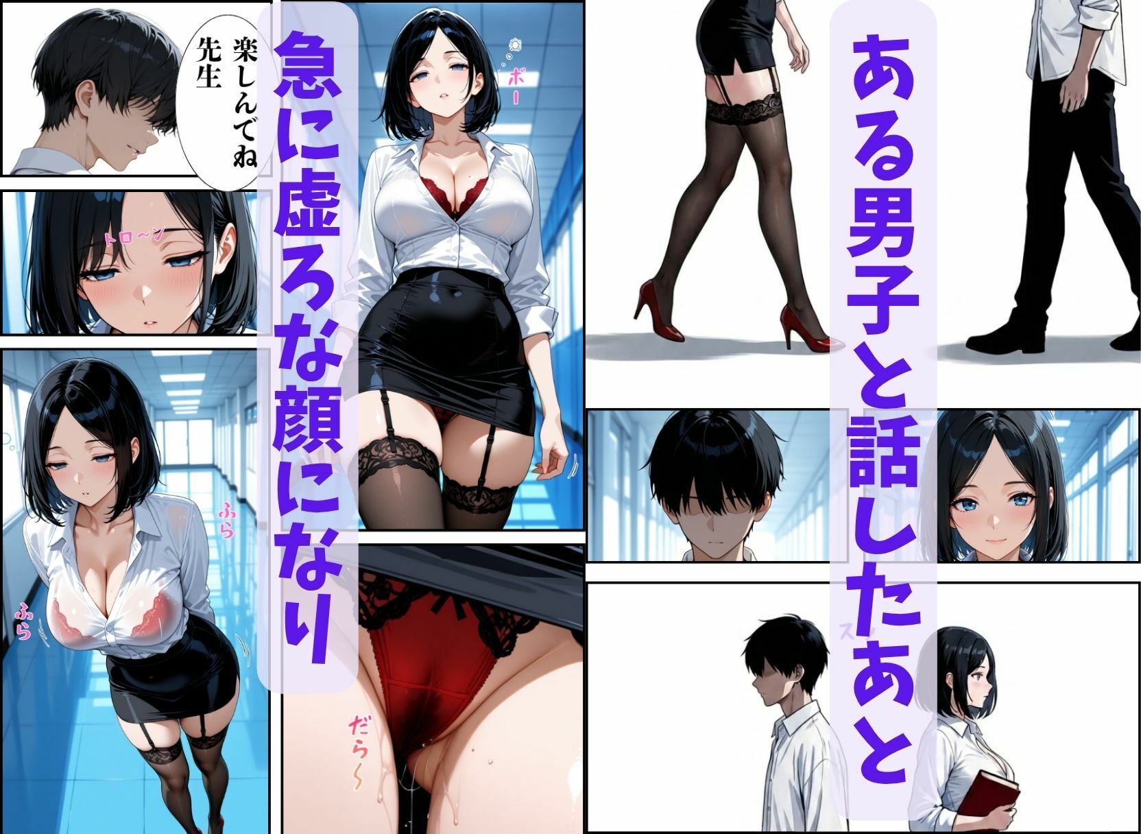美人教師、淫乱催●術を掛けられて・・・ 画像3
