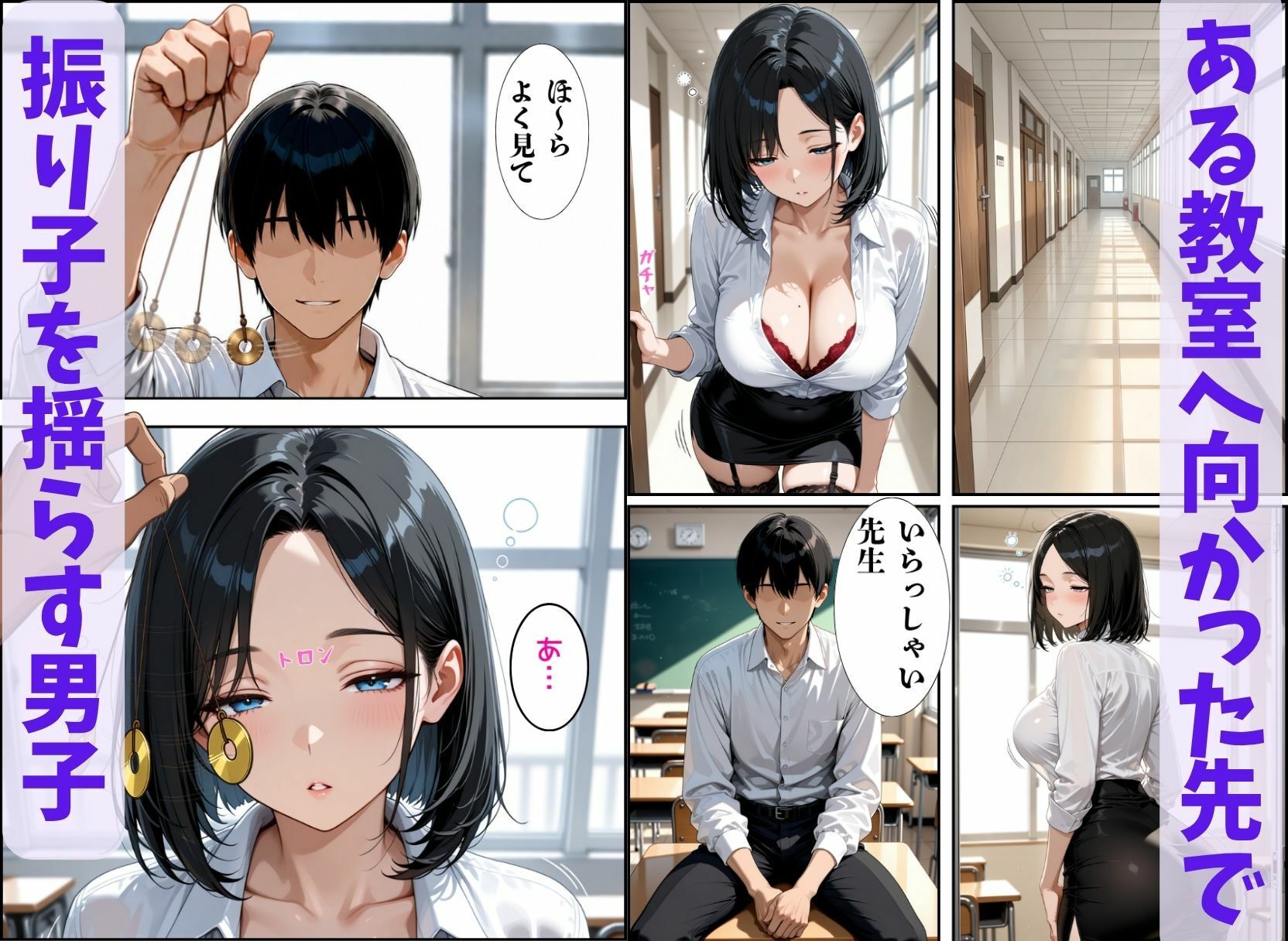 美人教師、淫乱催●術を掛けられて・・・ 画像5