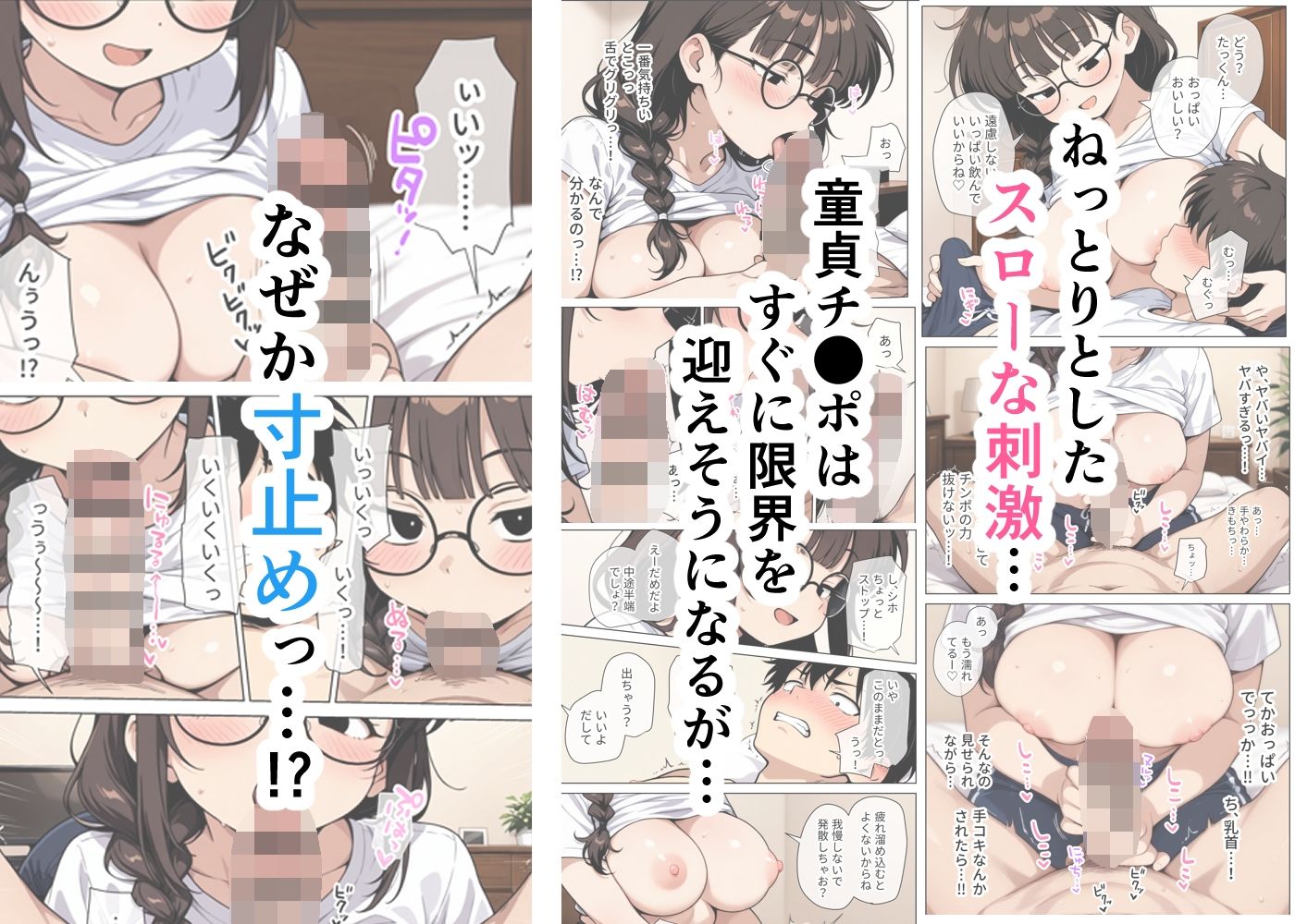 ねちっこい寸止めスロー手コキフェラと先っぽから根本まで往復するスロー騎乗位で溜まった疲れを搾りとる年下幼馴染の甘やかし搾精 画像5