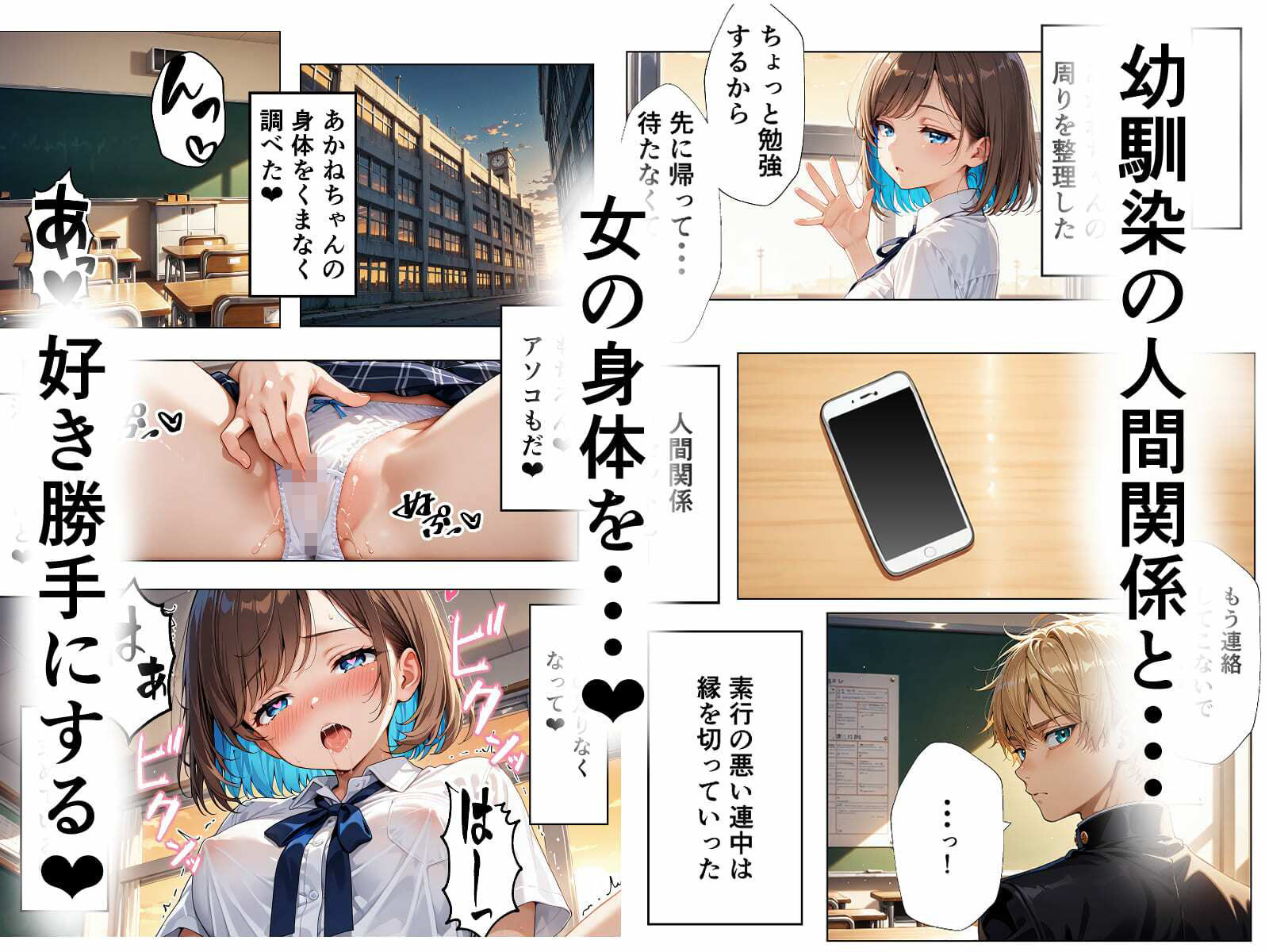 学園排泄  幼馴染がいじめるので人格排泄して幸せになります サンプル4